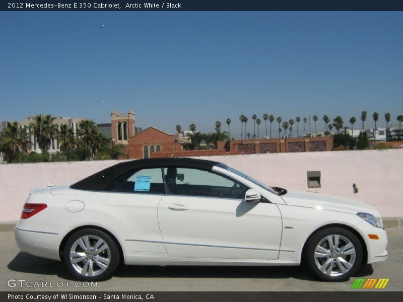 Arctic White / Black 2012 Mercedes-Benz E 350 Cabriolet