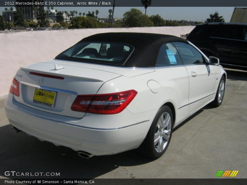 Arctic White / Black 2012 Mercedes-Benz E 350 Cabriolet