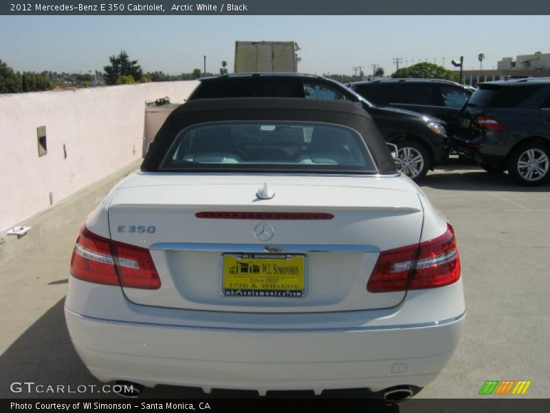 Arctic White / Black 2012 Mercedes-Benz E 350 Cabriolet