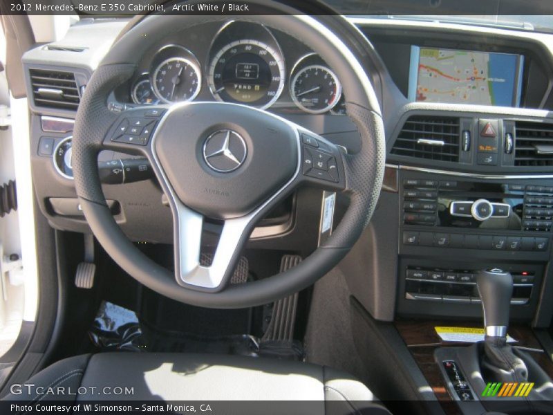 Arctic White / Black 2012 Mercedes-Benz E 350 Cabriolet