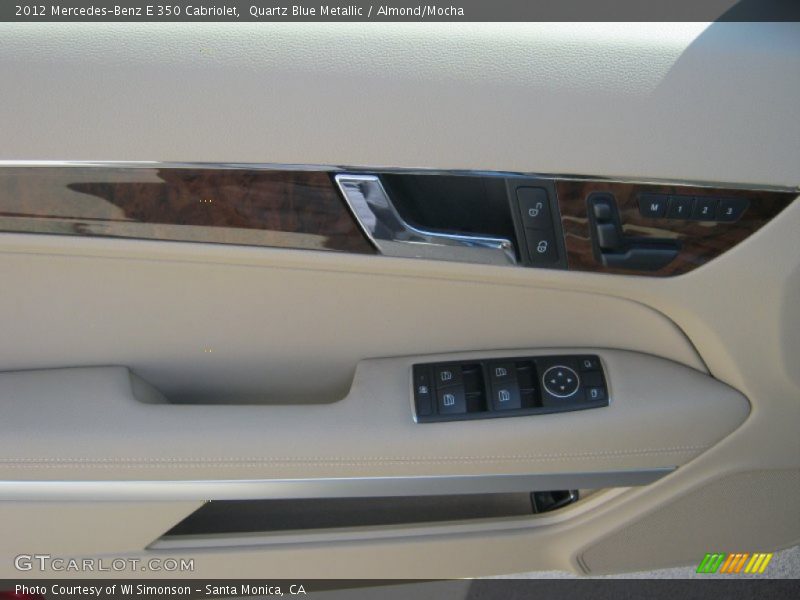 Quartz Blue Metallic / Almond/Mocha 2012 Mercedes-Benz E 350 Cabriolet
