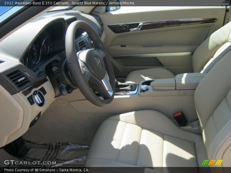 Quartz Blue Metallic / Almond/Mocha 2012 Mercedes-Benz E 350 Cabriolet