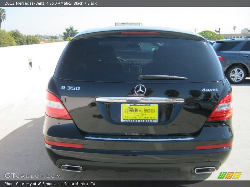 Black / Black 2012 Mercedes-Benz R 350 4Matic