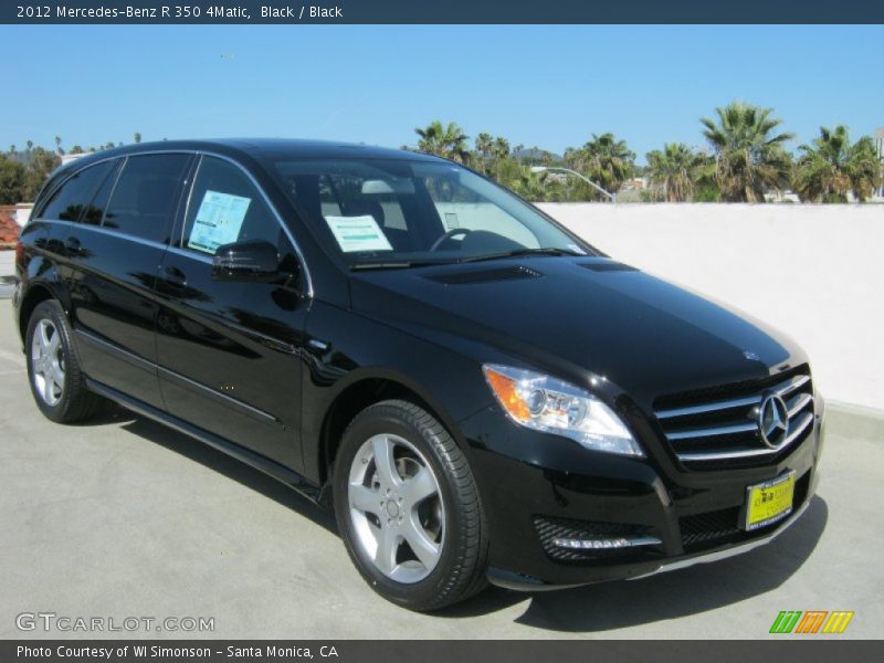 Black / Black 2012 Mercedes-Benz R 350 4Matic