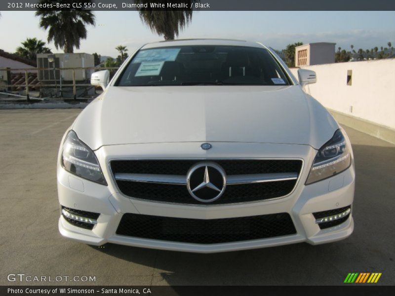 Diamond White Metallic / Black 2012 Mercedes-Benz CLS 550 Coupe