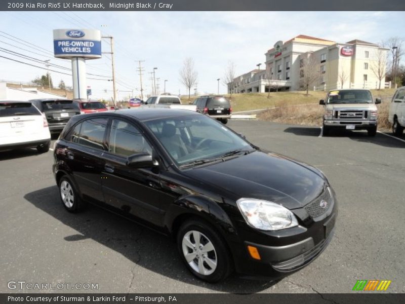 Midnight Black / Gray 2009 Kia Rio Rio5 LX Hatchback