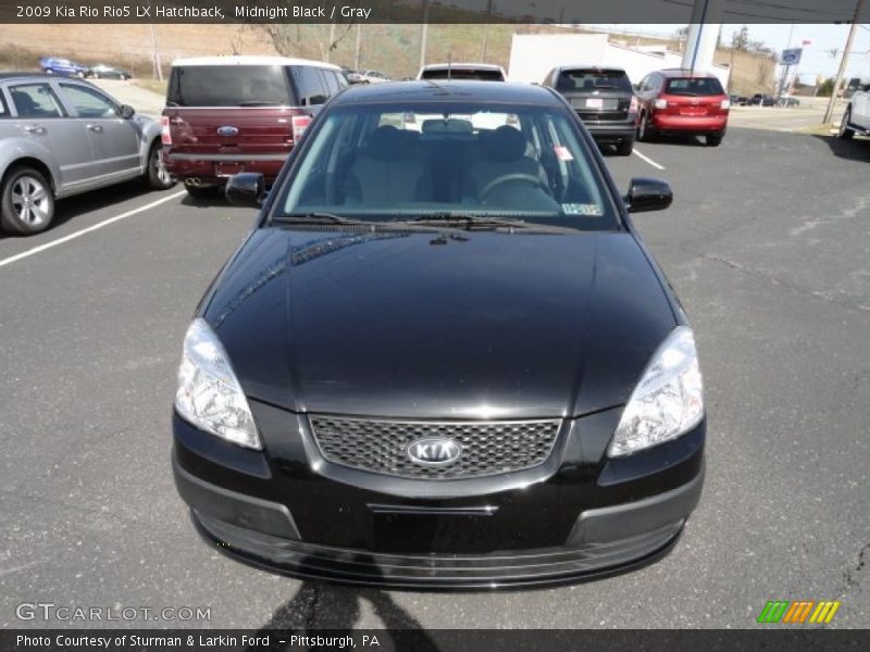 Midnight Black / Gray 2009 Kia Rio Rio5 LX Hatchback