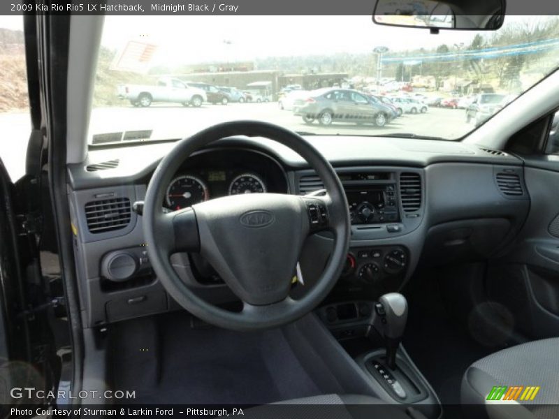 Midnight Black / Gray 2009 Kia Rio Rio5 LX Hatchback