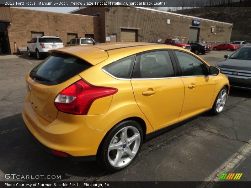  2012 Focus Titanium 5-Door Yellow Blaze Tricoat Metallic