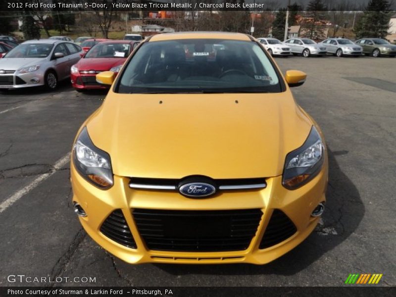  2012 Focus Titanium 5-Door Yellow Blaze Tricoat Metallic