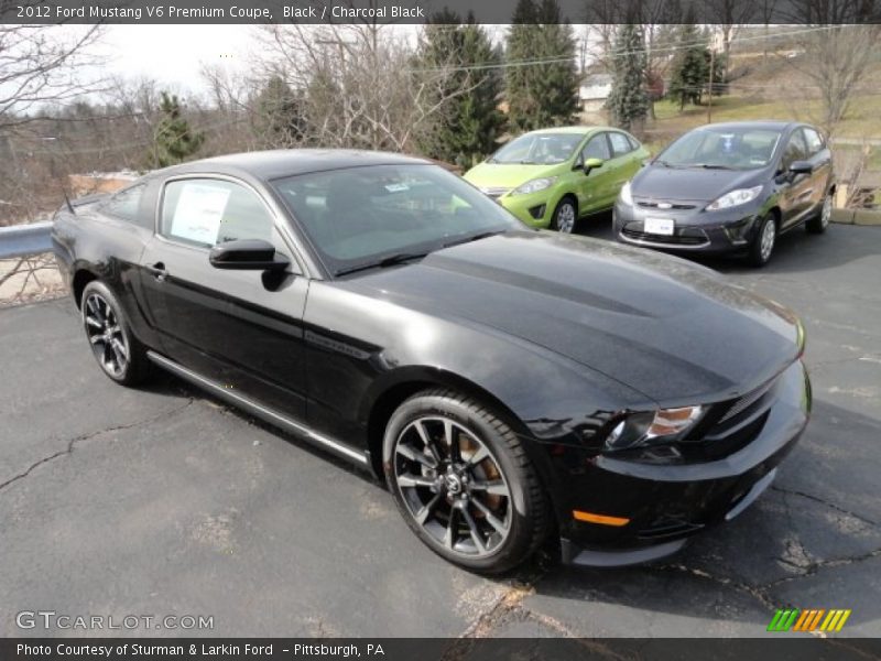 Black / Charcoal Black 2012 Ford Mustang V6 Premium Coupe