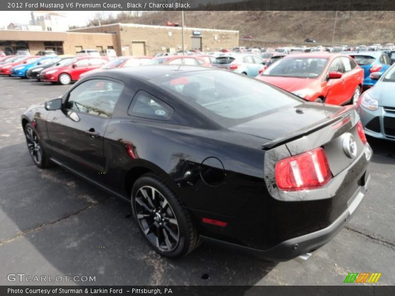 Black / Charcoal Black 2012 Ford Mustang V6 Premium Coupe