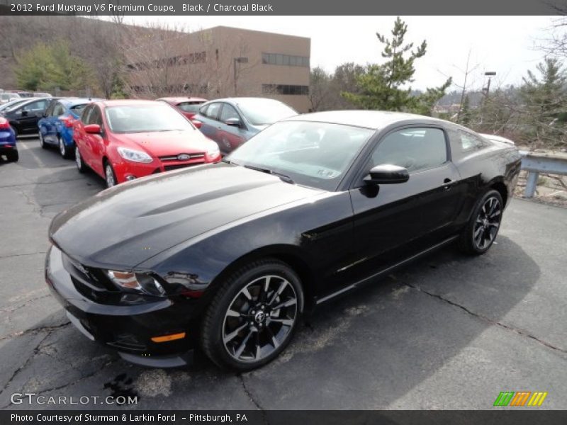 Black / Charcoal Black 2012 Ford Mustang V6 Premium Coupe