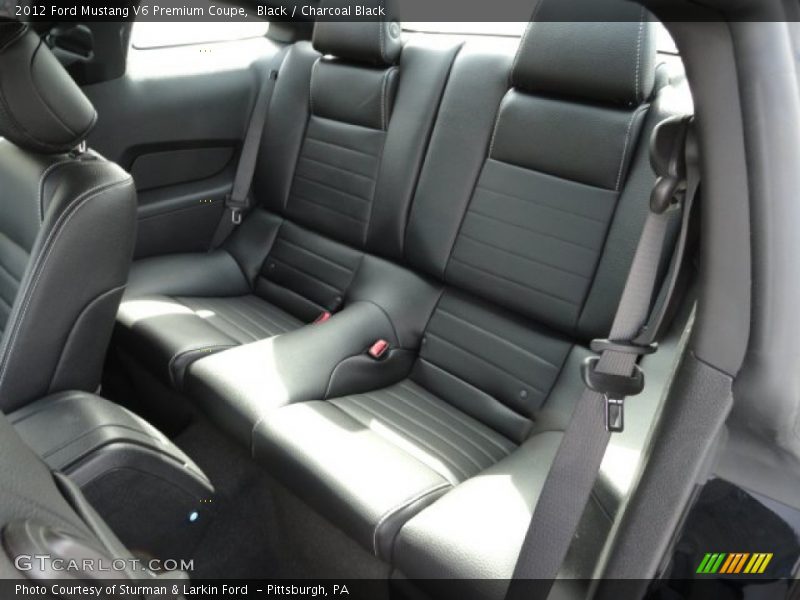 Rear Seat of 2012 Mustang V6 Premium Coupe