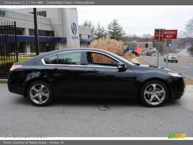 Crystal Black Pearl / Umber/Ebony 2009 Acura TL 3.7 SH-AWD