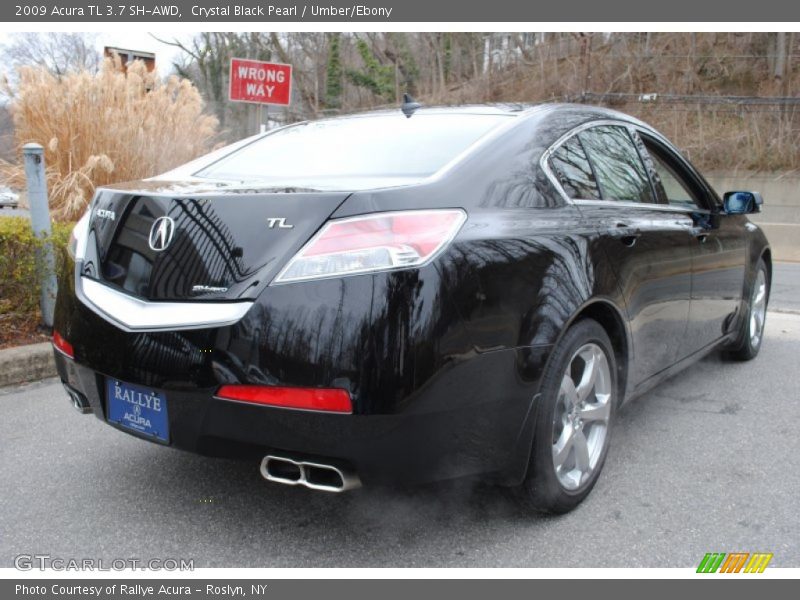 Crystal Black Pearl / Umber/Ebony 2009 Acura TL 3.7 SH-AWD