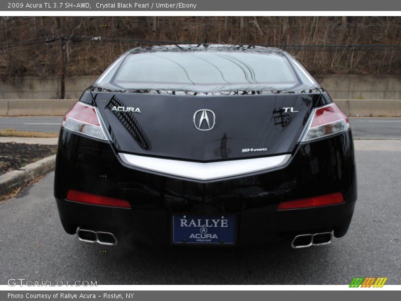 Crystal Black Pearl / Umber/Ebony 2009 Acura TL 3.7 SH-AWD