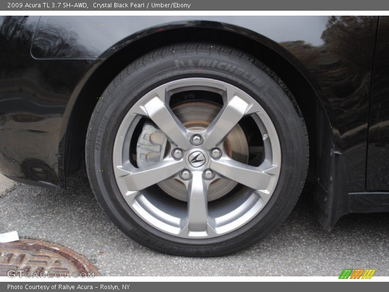 Crystal Black Pearl / Umber/Ebony 2009 Acura TL 3.7 SH-AWD