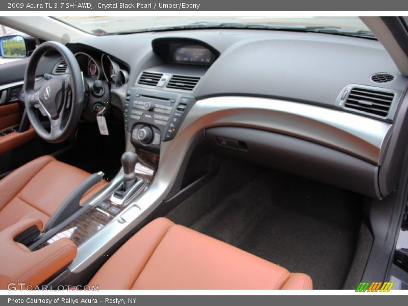 Crystal Black Pearl / Umber/Ebony 2009 Acura TL 3.7 SH-AWD