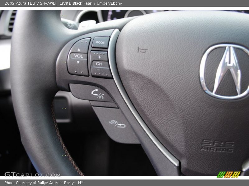 Crystal Black Pearl / Umber/Ebony 2009 Acura TL 3.7 SH-AWD