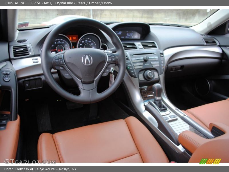 Crystal Black Pearl / Umber/Ebony 2009 Acura TL 3.7 SH-AWD