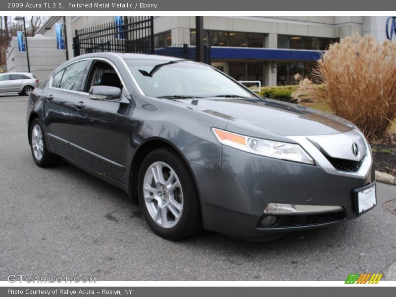 Polished Metal Metallic / Ebony 2009 Acura TL 3.5