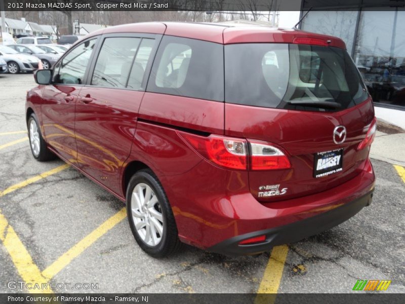 Copper Red Mica / Sand 2012 Mazda MAZDA5 Sport