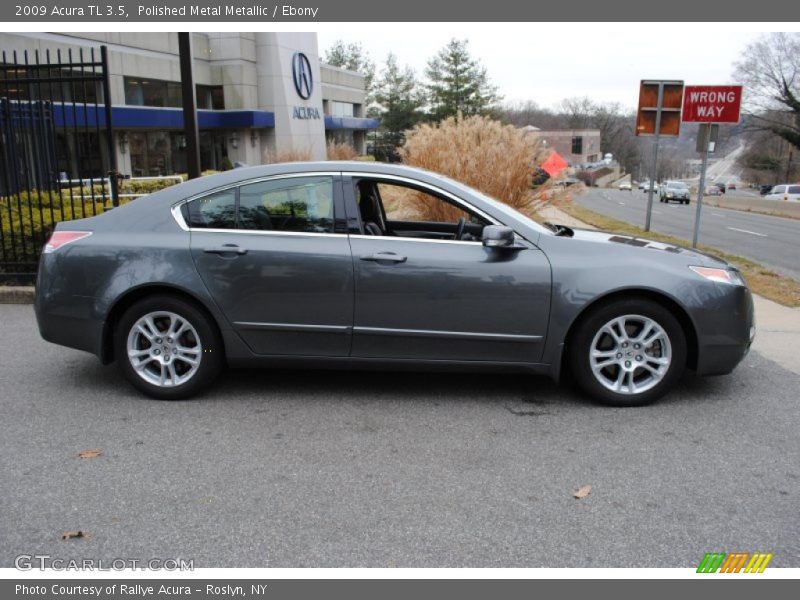 Polished Metal Metallic / Ebony 2009 Acura TL 3.5