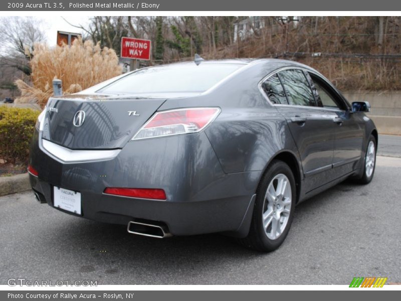 Polished Metal Metallic / Ebony 2009 Acura TL 3.5