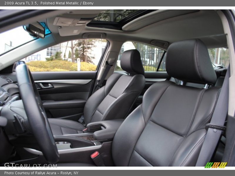 Polished Metal Metallic / Ebony 2009 Acura TL 3.5