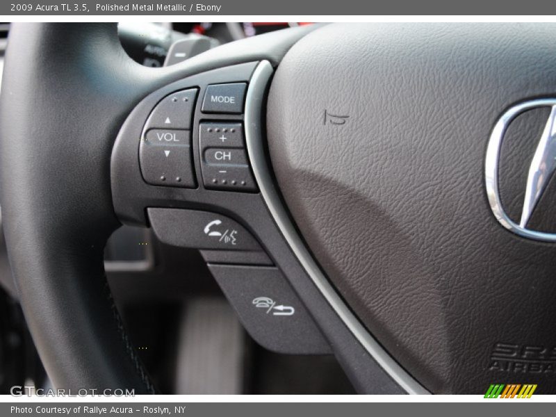 Polished Metal Metallic / Ebony 2009 Acura TL 3.5
