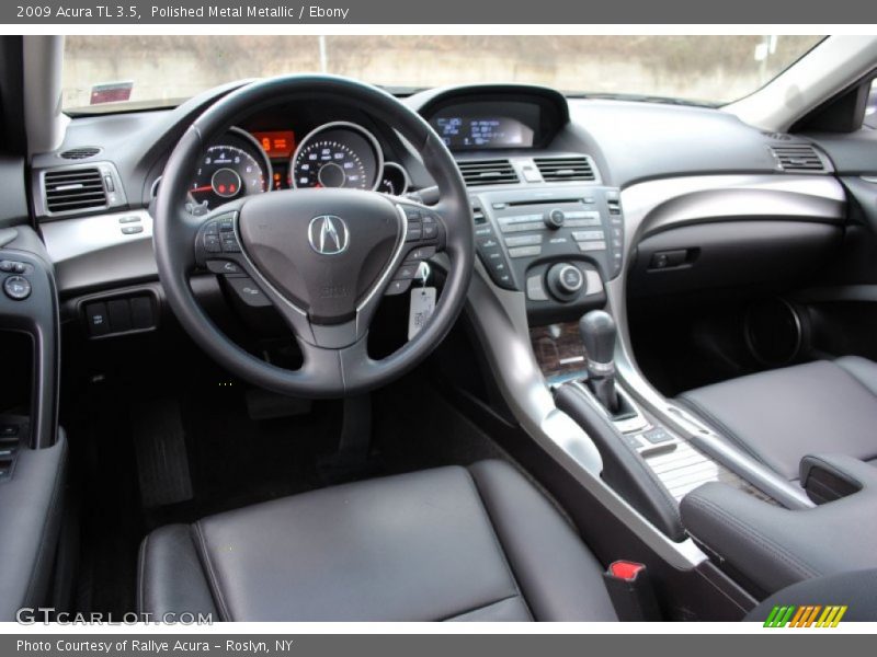 Polished Metal Metallic / Ebony 2009 Acura TL 3.5