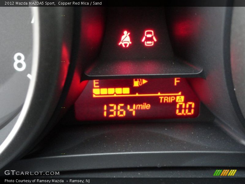 Copper Red Mica / Sand 2012 Mazda MAZDA5 Sport