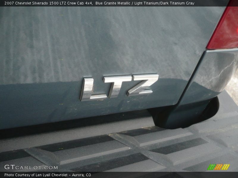 Blue Granite Metallic / Light Titanium/Dark Titanium Gray 2007 Chevrolet Silverado 1500 LTZ Crew Cab 4x4
