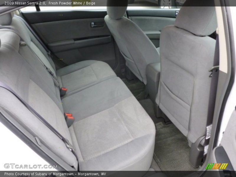 Fresh Powder White / Beige 2009 Nissan Sentra 2.0