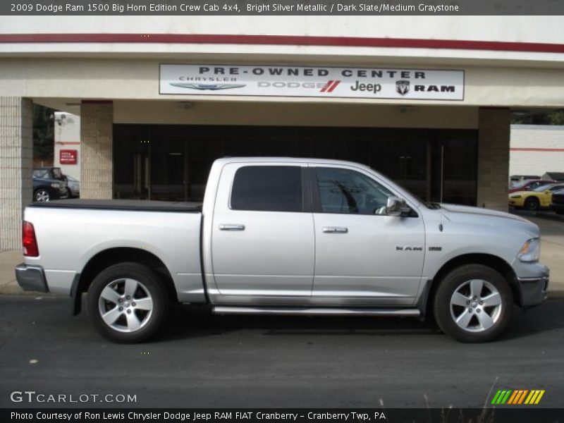 Bright Silver Metallic / Dark Slate/Medium Graystone 2009 Dodge Ram 1500 Big Horn Edition Crew Cab 4x4