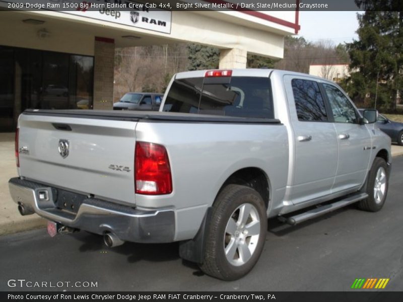 Bright Silver Metallic / Dark Slate/Medium Graystone 2009 Dodge Ram 1500 Big Horn Edition Crew Cab 4x4