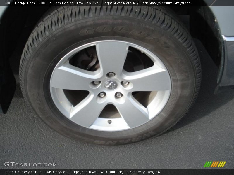 Bright Silver Metallic / Dark Slate/Medium Graystone 2009 Dodge Ram 1500 Big Horn Edition Crew Cab 4x4