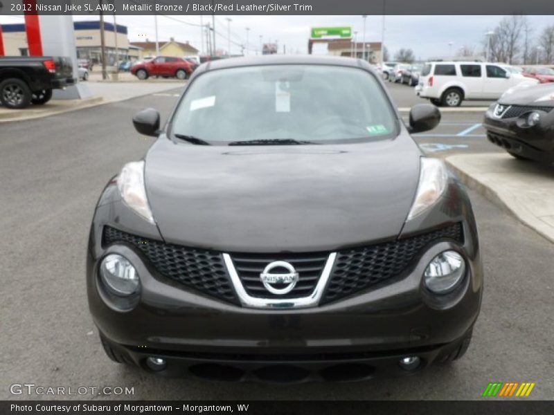 Metallic Bronze / Black/Red Leather/Silver Trim 2012 Nissan Juke SL AWD