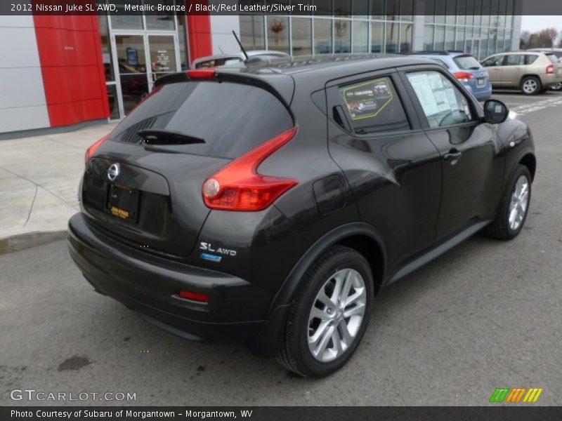 Metallic Bronze / Black/Red Leather/Silver Trim 2012 Nissan Juke SL AWD
