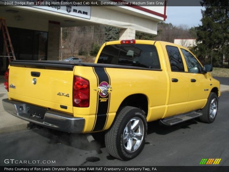 Detonator Yellow / Medium Slate Gray 2008 Dodge Ram 1500 Big Horn Edition Quad Cab 4x4