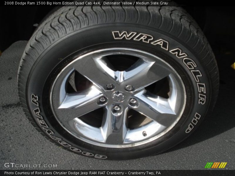Detonator Yellow / Medium Slate Gray 2008 Dodge Ram 1500 Big Horn Edition Quad Cab 4x4