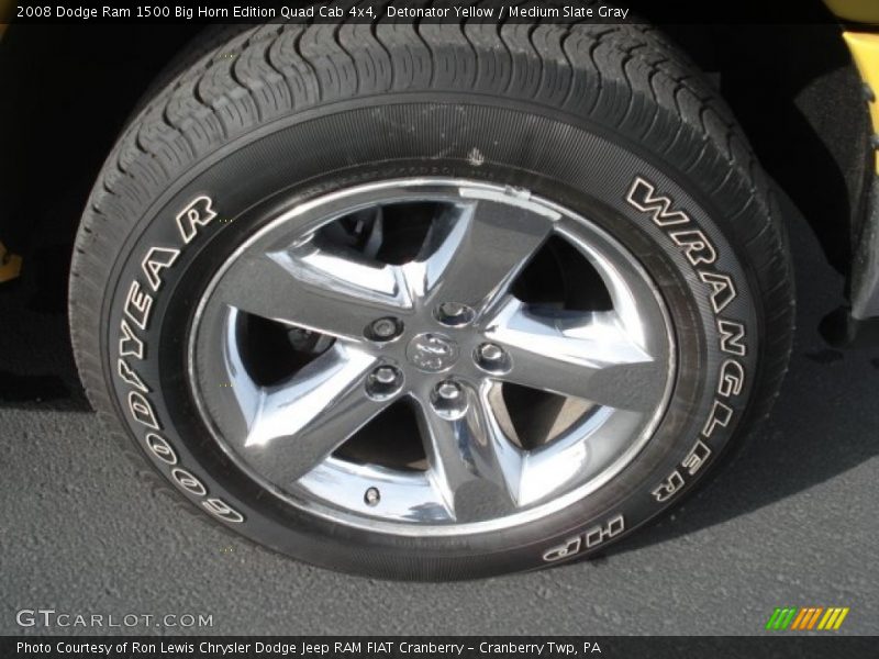Detonator Yellow / Medium Slate Gray 2008 Dodge Ram 1500 Big Horn Edition Quad Cab 4x4