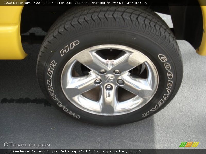 Detonator Yellow / Medium Slate Gray 2008 Dodge Ram 1500 Big Horn Edition Quad Cab 4x4