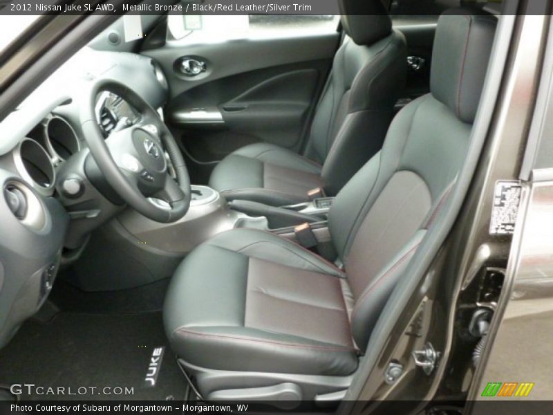 Metallic Bronze / Black/Red Leather/Silver Trim 2012 Nissan Juke SL AWD