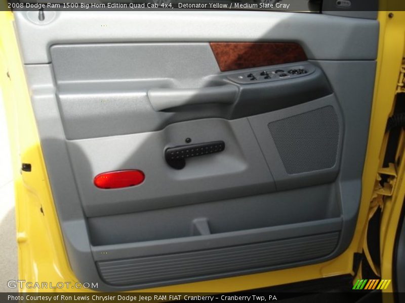 Detonator Yellow / Medium Slate Gray 2008 Dodge Ram 1500 Big Horn Edition Quad Cab 4x4