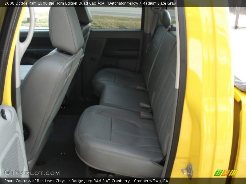 Detonator Yellow / Medium Slate Gray 2008 Dodge Ram 1500 Big Horn Edition Quad Cab 4x4