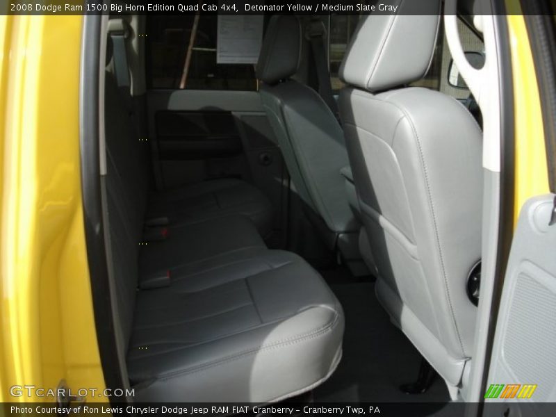 Detonator Yellow / Medium Slate Gray 2008 Dodge Ram 1500 Big Horn Edition Quad Cab 4x4