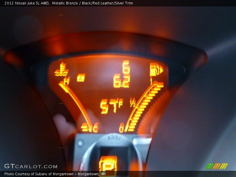 Metallic Bronze / Black/Red Leather/Silver Trim 2012 Nissan Juke SL AWD