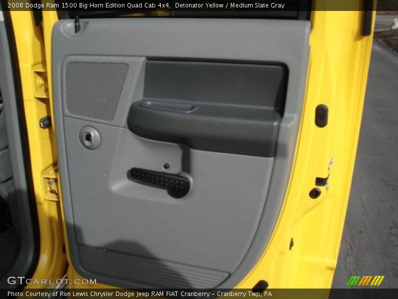 Detonator Yellow / Medium Slate Gray 2008 Dodge Ram 1500 Big Horn Edition Quad Cab 4x4